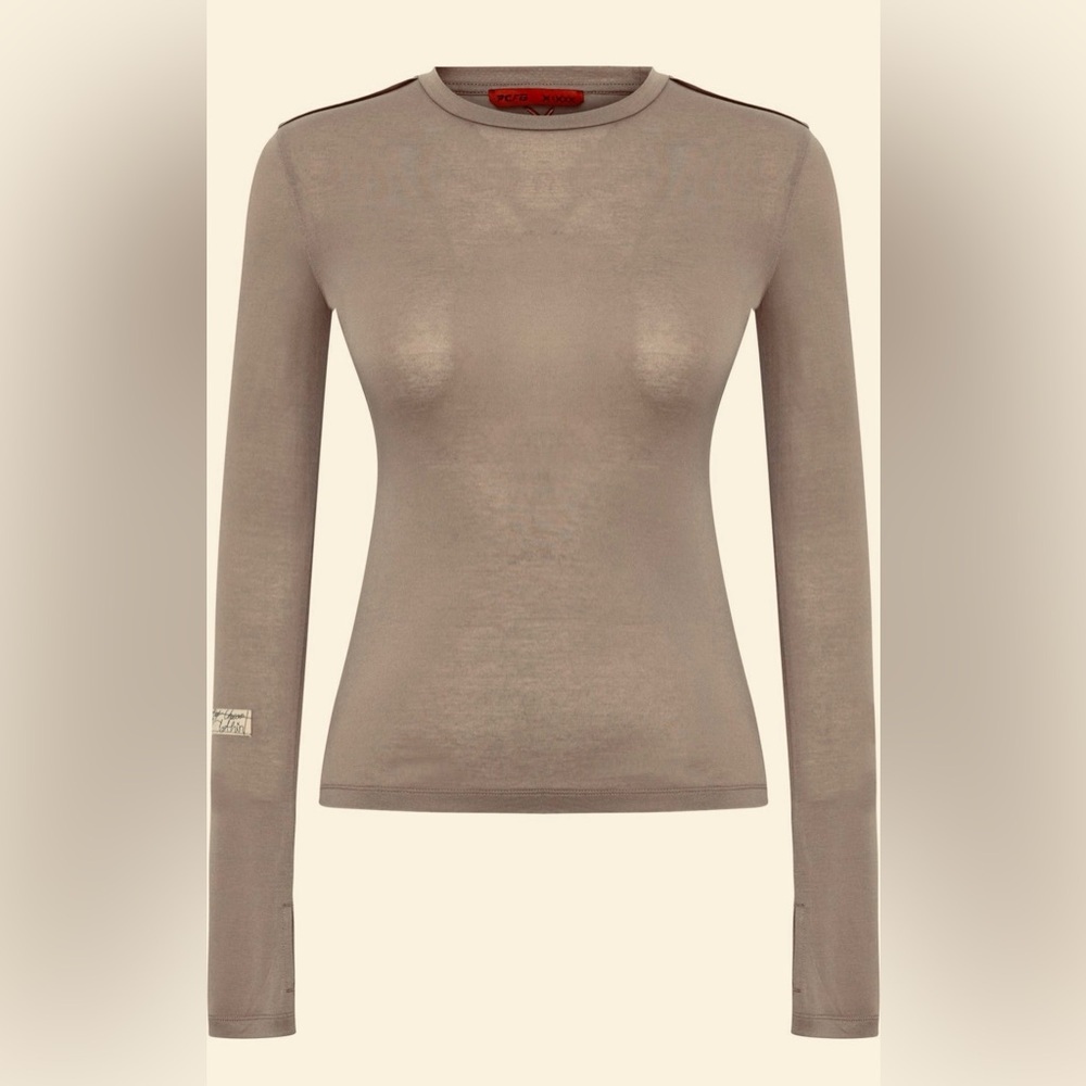 NWT Silk Sheer PCFG Long Sleeve Top | PCFG : Boutique Luxury Punk - Picture 3 of 7